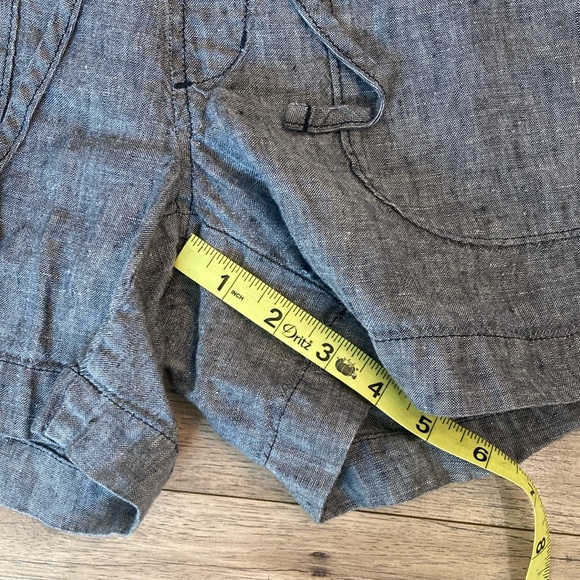 Athleta Flint Gray 100% Linen Women’s Shorts size 6 (P28) - Picture 5 of 8